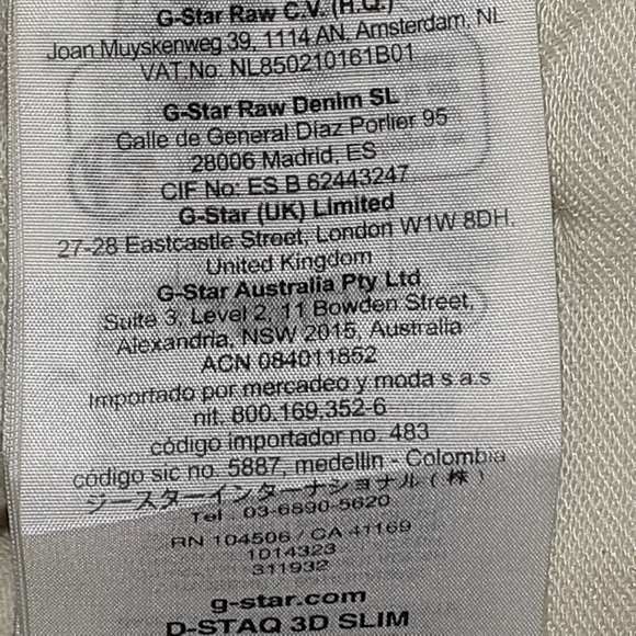 NWT G STARR RAW D-STAQ 3D SLIM WHITE WOMEN'S JEANS SIZE 28/30 SUPER STRETCH - Picture 13 of 16